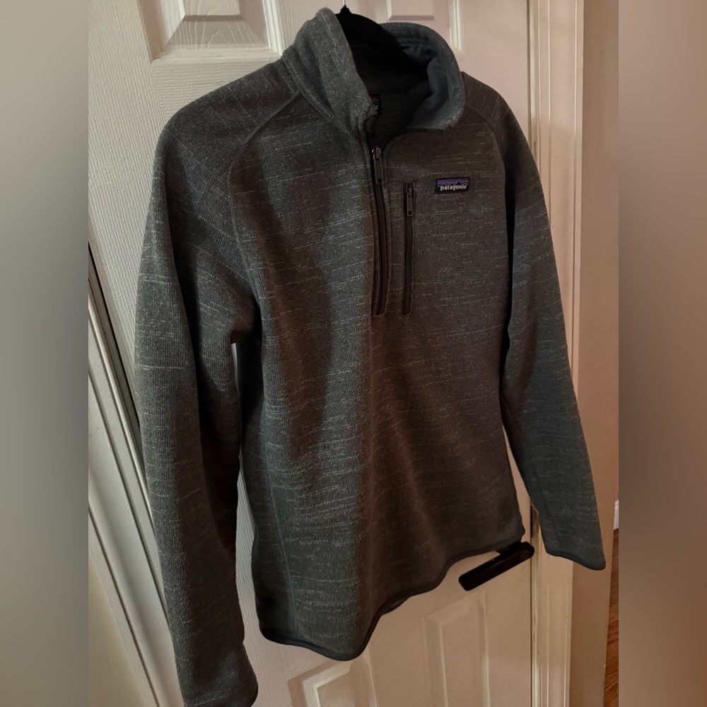 Patagonia Charcoal Quarter-Zip Fleece Medium